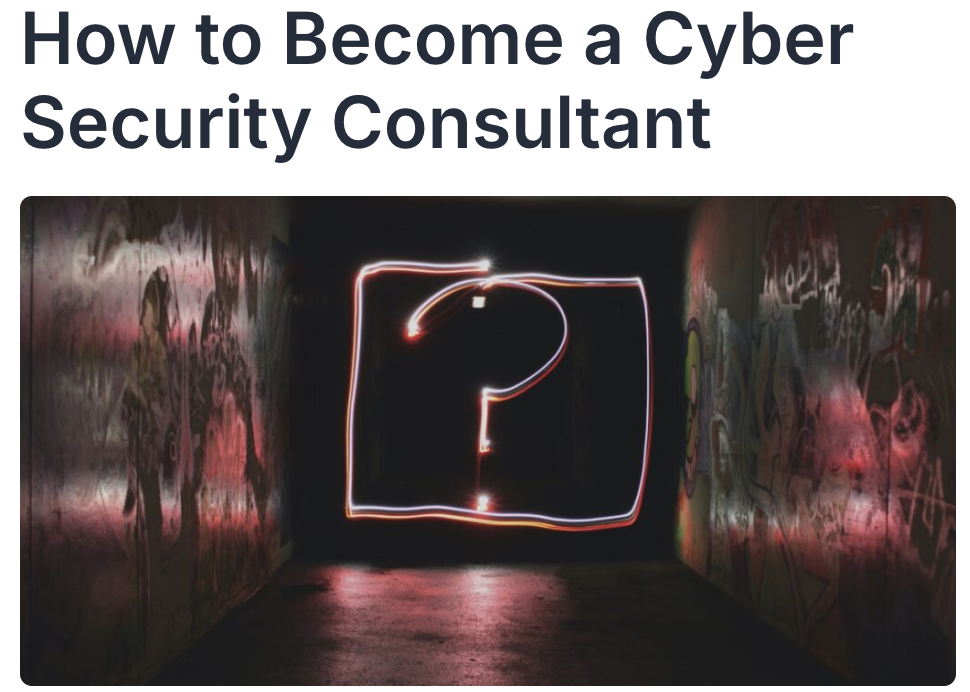 How to Become a Cyber Security Consultant